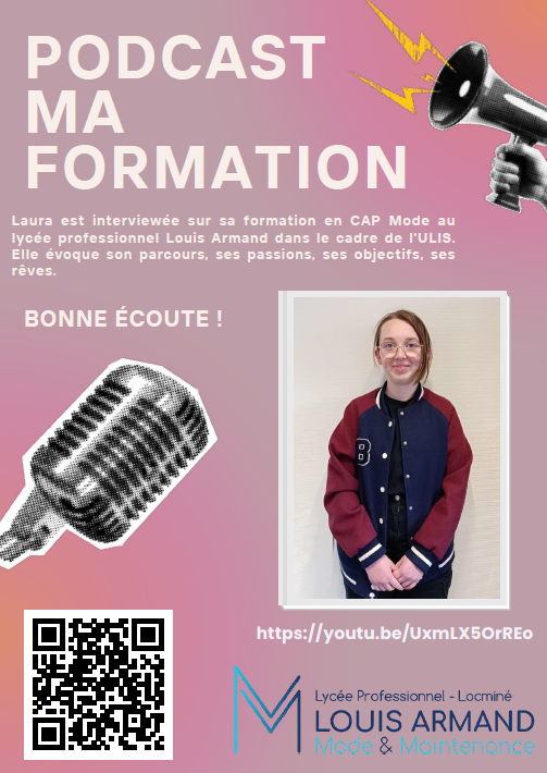 Podcast ma formation : parcours en Mode et inclusion scolaire